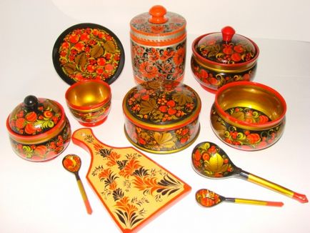 Картина Khokhloma (hohloma) Khokhloma живопис