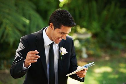 Реч и реч на младоженеца на сватбата на родителите, гостите, пример за това, което думите могат да кажат, снимка и видео