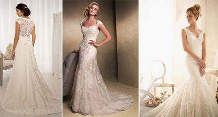 Сватбени рокли цвят шампанско 2017-популярните модели със снимки