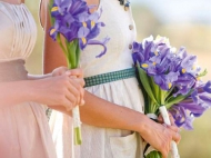 Сватба букет ириси и други идеи за използване на ириса сватба