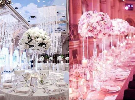 Сватбена декорация идеи 2017-2018 банкетни тенденции зала сватба декор
