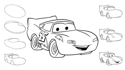 Научете се да се изготви мълния от анимационен филм Cars 2