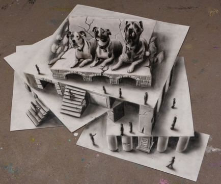 100 най-добри идеи 3D рисунки върху хартия с молив в снимката