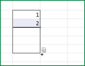 Автоматично попълване клетки в Excel, плюс компютър