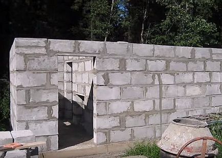 Баня на пяна блокове с техните ръце снимки, видео инструкция
