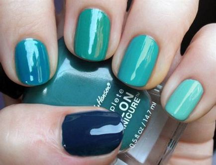 Turquoise лак за нокти свеж тенденция това лято