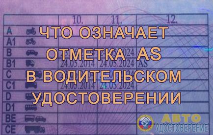 Което означава, като знак на свидетелството за управление и как да се дешифрира