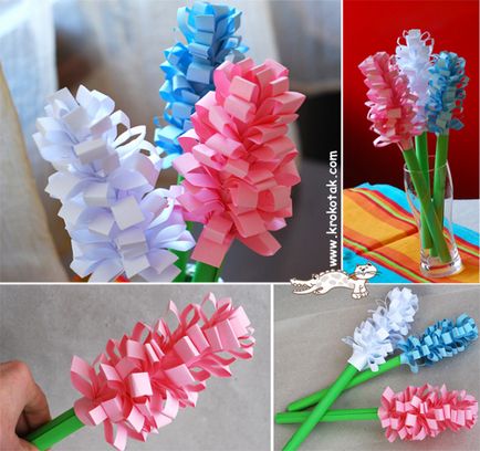 Цветя, изработени от хартия със собствените си ръце