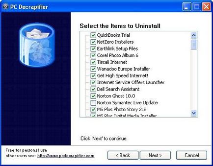Uninstaller софтуер за висококачествено почистване на вашия компютър (бутон на мишката и след това) Uninstaller софтуер за висококачествено почистване на вашия компютър