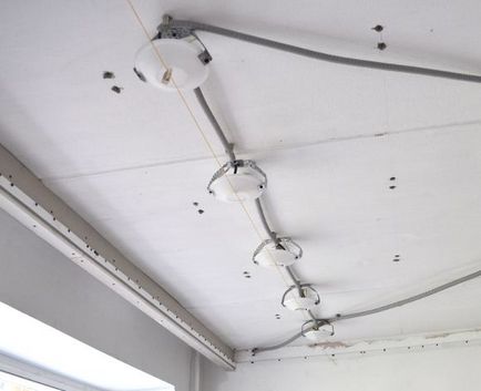 Допълнителни работи при монтаж на окачени тавани