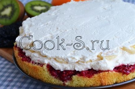 Плодове торта - стъпка по стъпка рецепта със снимки и сладкиши