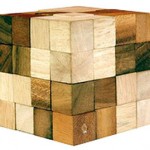 Puzzle - дървен куб змия