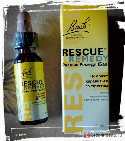 Хомеопатия Бах цветя Rescue Remedy - 