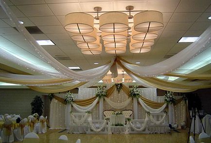 Идеи за декориране на банкетната зала за сватба