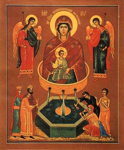 Икона Животворящ източник в отколкото помага - православни икони и молитва