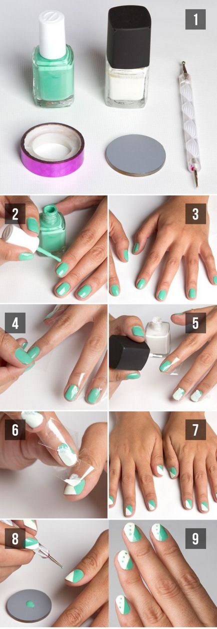 Как да лакирайте ноктите си хубави един или два цвята