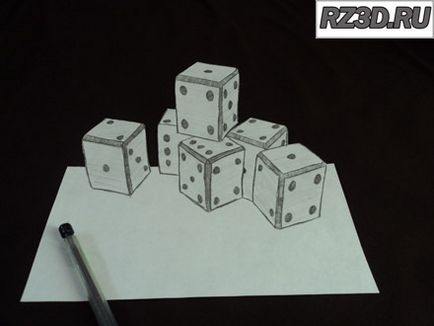 Как да се направи 3d рисунка на хартия