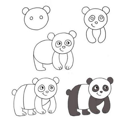 Как да се направи панда прост писалка с помощта на снимка