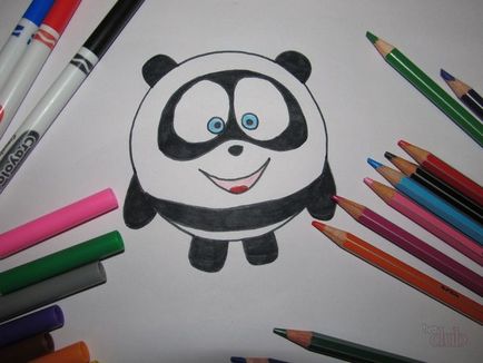 Как да се направи панда прост писалка с помощта на снимка