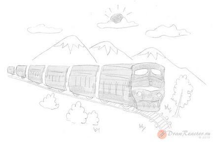 Как да се направи влак - уроци по рисуване