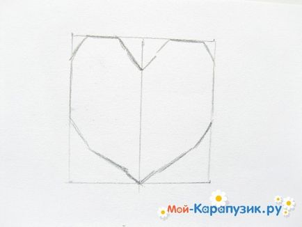 Как да нарисувате сърце с молив на етапи