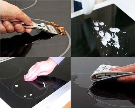 Как да се почисти стъкло керамична плоча