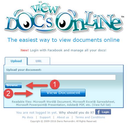 Как да отворите XLS, док, XLSX, DOCX файлове онлайн