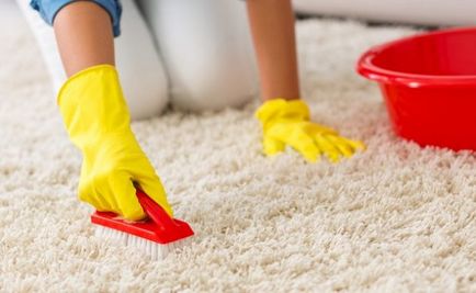 Как да се почисти килим принцип трудни петна и почистващи продукти