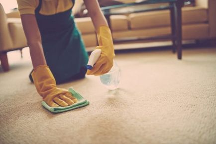 Как да се почисти килима у дома, премахване на петна върху завивките, снимки и видеоклипове