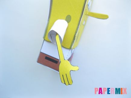 Как да си направим Спондж Боб на хартиения шаблон със собствените си ръце