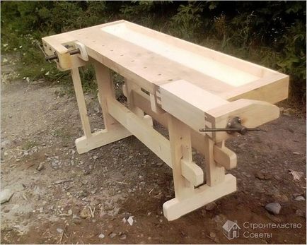 Как да си направим работна пейка дърво с ръцете си - производство Workbench снимка