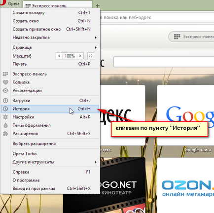 Как да изтриете историята на операта - Windows 7 Енциклопедия