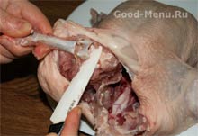 Как да премахнете пиле скелет - рецепта със стъпка по стъпка снимки