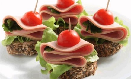 Как да украсят сандвичи зеленчуци, домати, сирене, блог за хранителни рецепти и готварски