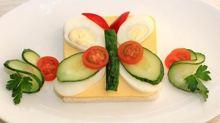 Как да украсят сандвичи зеленчуци, домати, сирене, блог за хранителни рецепти и готварски