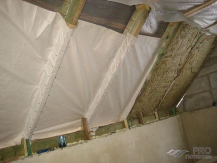 Как да се изолира тавана от вътрешната изолация на тавана в дома в частна къща вътре Penoplex от един
