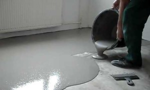 Как се попълва саморазливни подови