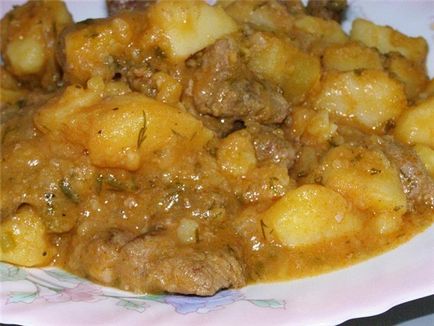 Картофи с месо в multivarka - рецепти със снимки