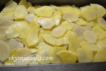 Картофи с гъби на фурна - рецептата със снимка