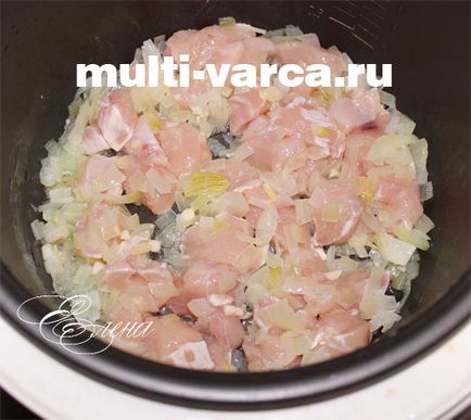 Консервиран боб в multivarka с пиле (пилешки печен боб) Консервиран боб в multivarka с пиле
