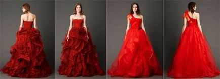 Red сватбени рокли Фото 2017 модели и аксесоари за тях