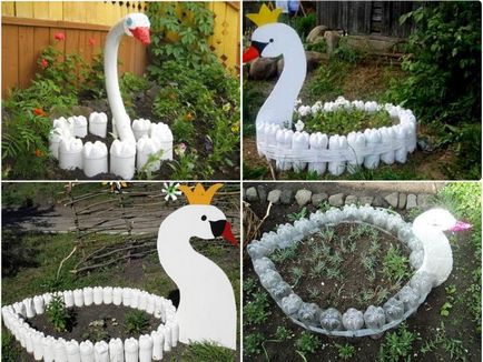 Swan от пластмасови бутилки със собствените си ръце - майсторски клас, как да се правят на веригата (пластмаса) Swan от пластмасови бутилки със собствените си ръце - майсторски клас, как да се направи схемата