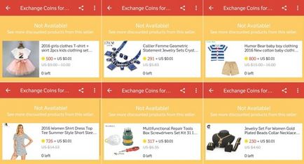 Scam на златни монети в aliexpress приложение