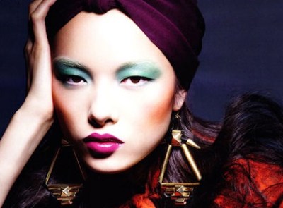 Грим за азиатски жени, без да е двойна клепач гънката, блог за мода и красота от изток