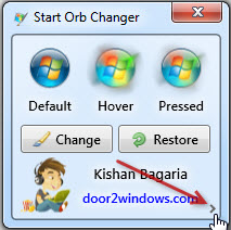 Промяна на бутон икона - старт - В Windows 7