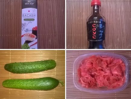 Моите рецепти ролки със сьомга и краставица у дома