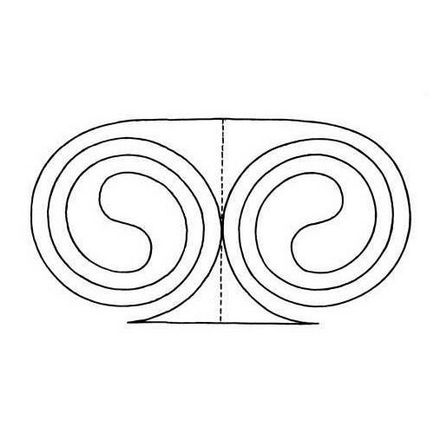 Има няколко метода за рисуване спирали келтски орнаменти