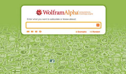 Образователна волфрам търсене система, allpha