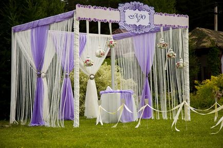 сватбена украса в стила на лавандула като модерна тенденция през 2017 г.