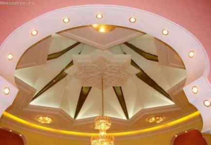 Оригиналният дизайн на окачени тавани, интериор снимка на авторски права
